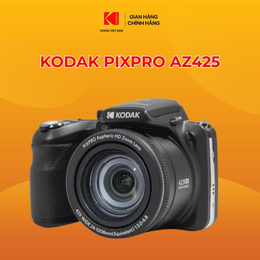 Máy Ảnh Compact KODAK PIXPRO AZ425 16MP Digital Camera with 42x Optical Zoom, 3'' LCD
