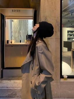 Áo khoác Nữ Dáng Dài Kèm Đai Thắt Eo Form Rộng Phong Cách Hàn Quốc Mặc Du Lịch Bốn Mùa Chali AZ628 10