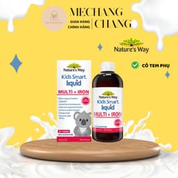 [Date T9/2029]Siro Bổ Sung Sắt Và Multi Vitamin Cho Bé Nature's Way Kids Smart Liquid Multi + Iron  200ml 5
