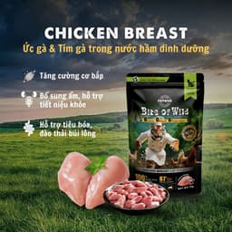 [COMBO 6 -12 GÓI MIX VỊ] Pate Bite of Wild GÓI 70G Công Thức Sữa Dê, Nguồn Đạm Tự Nhiên MÉO CHÒ UNI 9