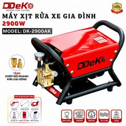 Máy xịt rửa xe gia đình DEKO DK-2900AK, Công suất 2900W, Lưu lượng 10L/p, Áp lực nước 120~180Bar 9