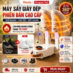 Máy Sấy Giày Gập Gọn Thông Minh, Sấy Nhanh Ổn Định Nhiệt, Khử Mùi Diệt Khuẩn UV 1