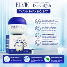 Tinh Chất Trắng Răng Daily Tooth Elvie (45g) - Tặng thước đo răng, hỗ trợ khử vàng, làm trắng răng, hơi thở thơm mát 2