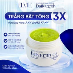 Tinh Chất Trắng Răng Daily Tooth Elvie (45g) - Tặng thước đo răng, hỗ trợ khử vàng, làm trắng răng, hơi thở thơm mát 4