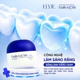 Tinh Chất Trắng Răng Daily Tooth Elvie (45g) - Tặng thước đo răng, hỗ trợ khử vàng, làm trắng răng, hơi thở thơm mát 5