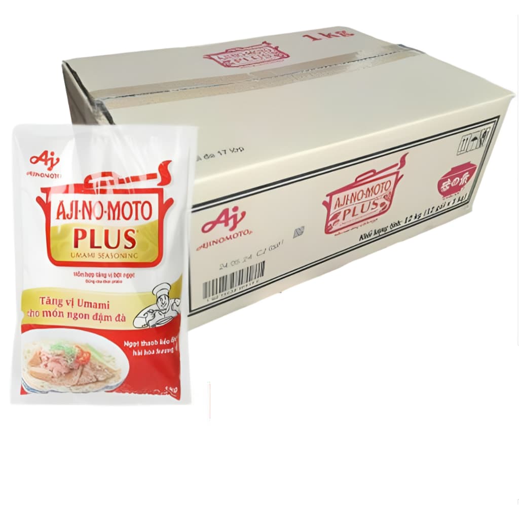 CHÍNH HÃNG FULL VAT nguyên thùng 12 gói Hỗn Hợp Tăng Vị Bột BỘT NGỌT AJINOMOTO PLUS 1kg Gói