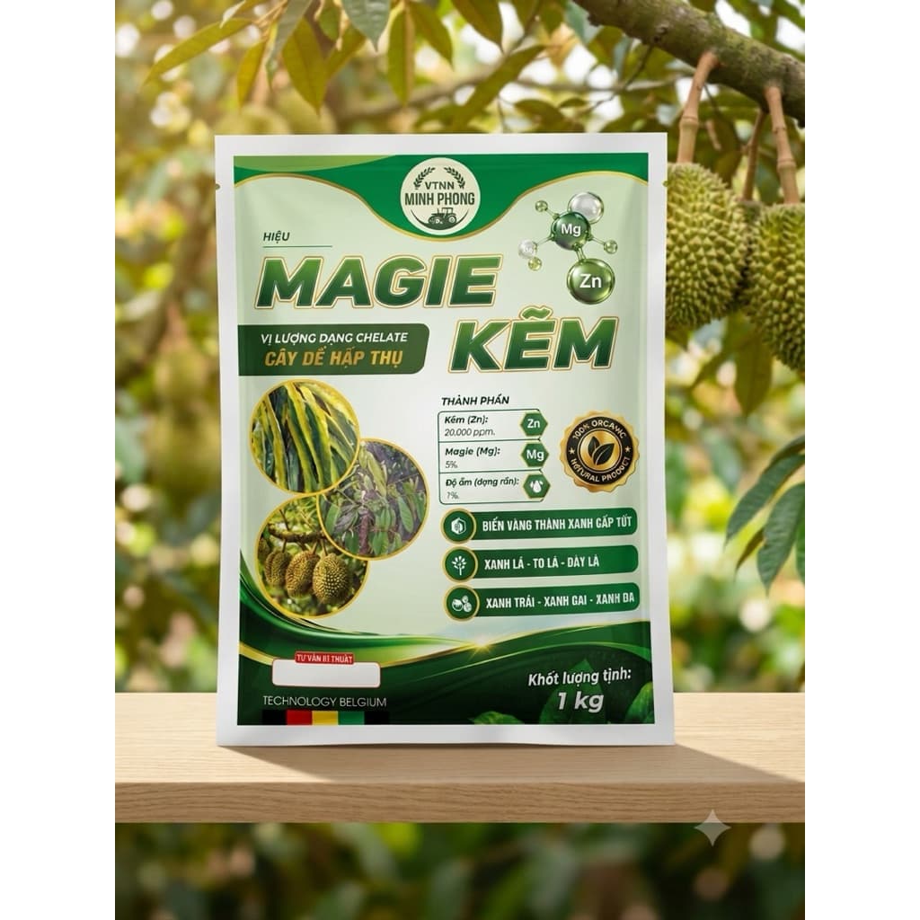 Siêu Phục Hồi Magie Kẽm gói 1KG - Giải pháp Xanh Cây Chắc Trái Công Nghệ Bỉ