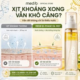 Xịt Dưỡng Ẩm 2 Pha MED:B PDRN Calamansi Oil Mist Hàn Quốc 120ml Dưỡng Ẩm Làm Da Căng Bóng Tự Nhiên 5