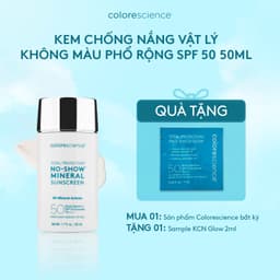 KEM CHỐNG NẮNG VẬT LÝ KHÔNG MÀU PHỔ RỘNG COLORESCIENCE (No Show SPF 50 Mineral) 1