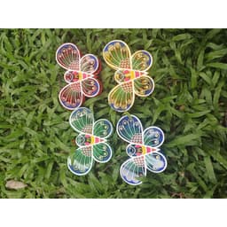 Đèn lồng giấy kiếng mini truyền thống hình cá chép, thỏ, gà trống, con bướm , đèn ông sao treo trang trí Trung Thu 7