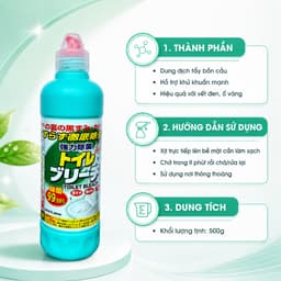 Nước Tẩy Rửa Nhà Vệ Sinh Rocket Soap 500g - Làm sạch vết ố, nấm mốc và khử mùi bồn cầu 2