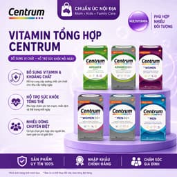 Vitamin tổng hợp Centrum Advance For Adults, Centrum Men, Centrum Women 50+ dành cho người lớn tuổi 100 viên chuẩn Úc 1