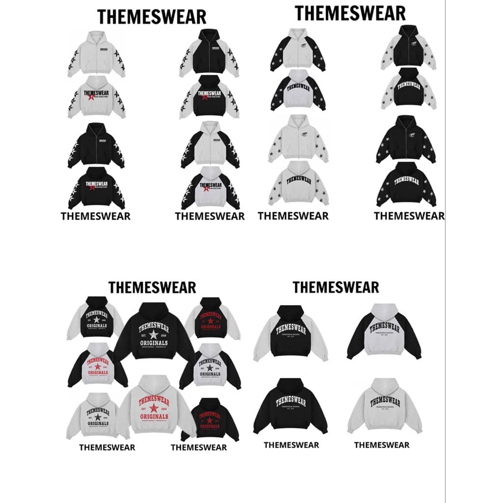 Tổng Hợp Hoodie Zip THEMESWEAR FROM BOXY Chất Nỉ Chân Cua Dày Dặn  Fulltag