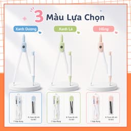Compa Chất Lượng Cao Vẽ Kỹ Thuật -  Bộ Compa Kèm Ngòi Chì Văn Phòng Phẩm cho học sinh home1511 2