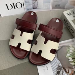 Dép Nữ Chữ Hát, Dép Lê Quai Dán Ngang Đế Cao 2,5cm Đế Êm Chống Trơn Trượt || Mã N12 3