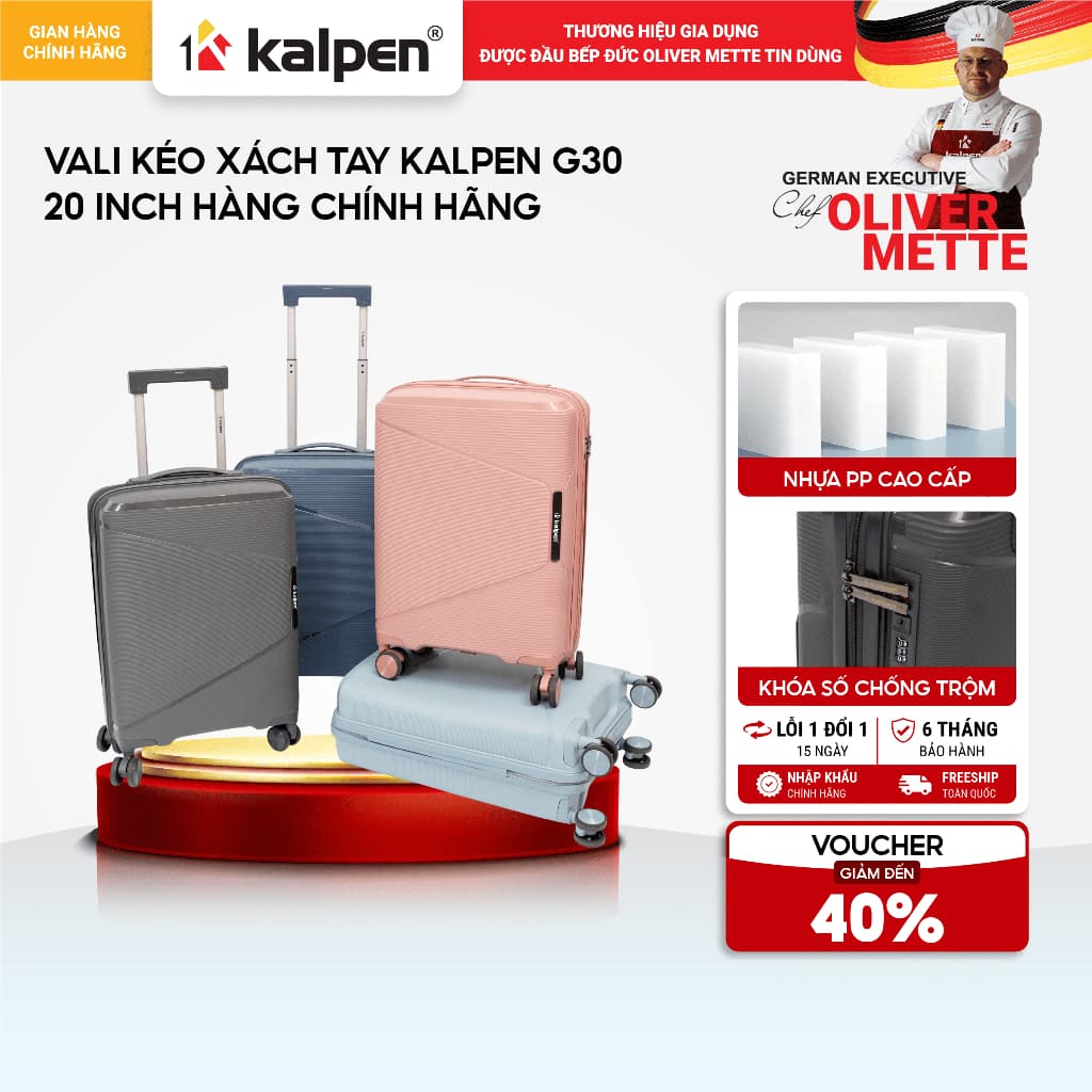 Vali kéo xách tay KALPEN G30 20 inch hàng chính hãng