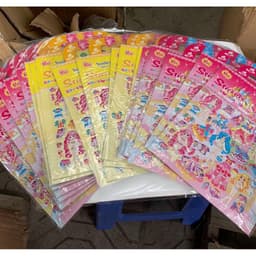 set 20 tờ dán sticker nổi 3d thời trang kèm tô màu mặt sau 4