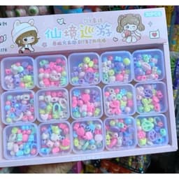 khay 30 hộp xâu vòng siêu đẹp cho bé gái 5