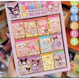 Hộp 48 quyển sổ dán sticker mini hình cô gái khác nhau 4