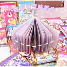 Hộp 48 quyển sổ dán sticker mini hình cô gái khác nhau 5