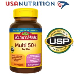 Vitamin tổng hợp cho phụ nữ Women's Multi 50+ chứng nhận USP Verified 90 viên : Nature Made 1