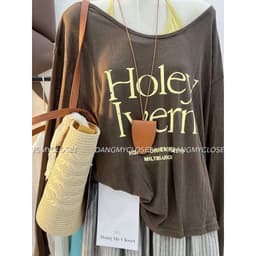 ( HÀNG QC ) Áo Giấy Chữ Lệch Vai 2 Món Holey 5