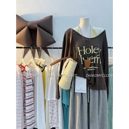 ( HÀNG QC ) Áo Giấy Chữ Lệch Vai 2 Món Holey 4