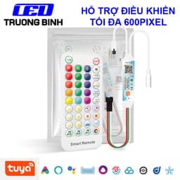 TY07 TY07W TUYA BỘ ĐIỀU KHIỂN LED FULL MÀU ARGB WS2812B WS2811 UCS1903 NHÁY THEO NHẠC HỖ TRỢ APP WIFI 1