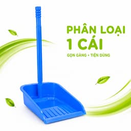 Hốt Rác Cán Dài Nhựa Miệng Rộng Thu Gom Rác GD38 - Xẻng Hốt Rác Cán Dài Lòng Sâu Chất Liệu Nhựa 8