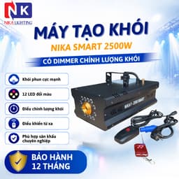 Máy tạo khói NIKA F - 2500W Smart LED Full màu điều chỉnh lượng khói cho sân khấu, sự kiện, nhà rạp 1