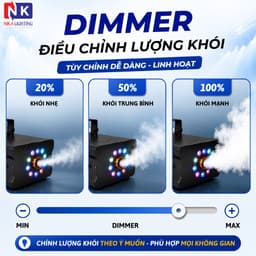 Máy tạo khói NIKA F - 2500W Smart LED Full màu điều chỉnh lượng khói cho sân khấu, sự kiện, nhà rạp 5