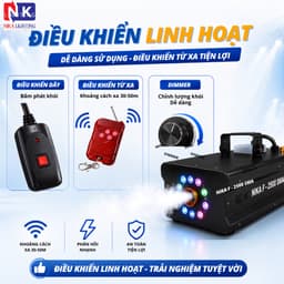Máy tạo khói NIKA F - 2500W Smart LED Full màu điều chỉnh lượng khói cho sân khấu, sự kiện, nhà rạp 8
