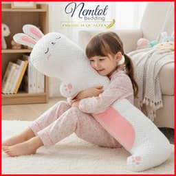 ⛄️MÁT LẠNH⛄️Gối Ôm Băng Lạnh Thú Bông Cỡ Lớn 110x30cm - Mẫu Thiết Kế Cao Cấp - Nemtot Bedding 2