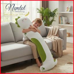 ⛄️MÁT LẠNH⛄️Gối Ôm Băng Lạnh Thú Bông Cỡ Lớn 110x30cm - Mẫu Thiết Kế Cao Cấp - Nemtot Bedding 5