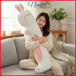 ⛄️MÁT LẠNH⛄️Gối Ôm Băng Lạnh Thú Bông Cỡ Lớn 110x30cm - Mẫu Thiết Kế Cao Cấp - Nemtot Bedding 6