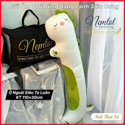 🍄SIÊU CƯNG🍄Gối Ôm Băng Lạnh Hình Thú Bông - Mẫu Thiết Kế Cao Cấp, Gối Ôm Siêu Lạnh Cỡ Lớn 110x30cm 8