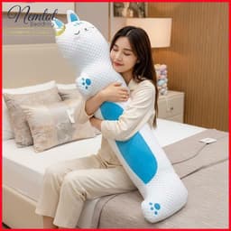 🌀NGỦ SAY🌀Gối Ôm Băng Lạnh Thú Bông Siêu To 110x30cm, Ôm Mát Lạnh Mềm Êm - Mẫu Thiết Kế Cao Cấp 5