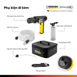 [MỚI 2026] Máy xịt rửa cầm tay gấp gọn Karcher OC Handheld - Động cơ không chổi than - Pin Lithium-ion cao cấp 3
