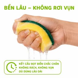 Miếng Chà Rửa Nhà Bếp Bọt Biển Thấm Hút GD72 - Mút Cọ Rửa Chén Bát Đánh Bay Dầu Mỡ Nhanh Chóng 5