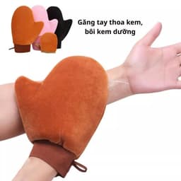 Găng tay thoa kem dưỡng thể body 2 mặt mềm mịn giúp thoa đều hơn không bết dính tay 5