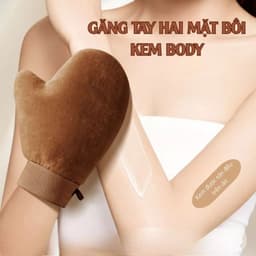 Găng tay thoa kem dưỡng thể body 2 mặt mềm mịn giúp thoa đều hơn không bết dính tay 6