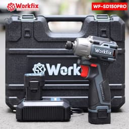Máy chuyên vít có búa WORKFIX WF-SD150PRO, Lực siết 150Nm, 3 Tốc độ, Đầu ngậm vít nhanh 8