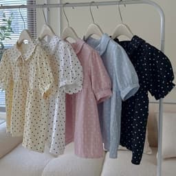 ÁO BABYDOLL CỔ SEN PETTER PAN TAY BỒNG XINH XẮN TIỂU THƯ CHO NỮ m6056 5