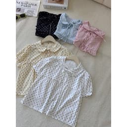 ÁO BABYDOLL CỔ SEN PETTER PAN TAY BỒNG XINH XẮN TIỂU THƯ CHO NỮ m6056 6
