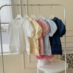 ÁO BABYDOLL VIỀN BÈO 2 LỚP CỔ PETER PAN FORM RỘNG TIỂU THƯ CHO NỮ m6057 5