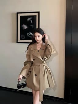 Áo Khoác Nữ Măng Tô Style Sang Chảnh Outfit Đi Café Đi Làm Dáng Ngắn Hiện Đại Chali AZ900 2