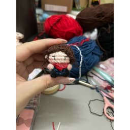 tlhh | Móc khoá len doll mini theo yêu cầu(~5cm) 6