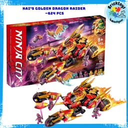 [ Pre Oder ] Đồ chơi mô hình lắp ghép Xe Kai"s Golden Dragon Raider - 624pcs 1