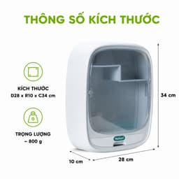 Hộp Đựng Đồ Y Tế Gia Đình Hokori Chống Ẩm GD85 - Hộp Treo Giấy Vệ Sinh Hokori Chống Thấm Nước 6