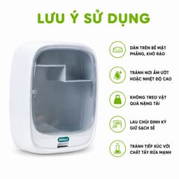 Hộp Đựng Đồ Y Tế Gia Đình Hokori Chống Ẩm GD85 - Hộp Treo Giấy Vệ Sinh Hokori Chống Thấm Nước 8